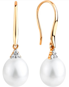 Серьги 290-1-1174Р (Au 585)