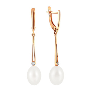 Серьги 290-1-1068Р (Au 585)