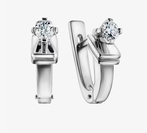 Серьги 020130-Б (Au 750)