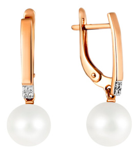 Серьги 290-1-1084Р (Au 585)