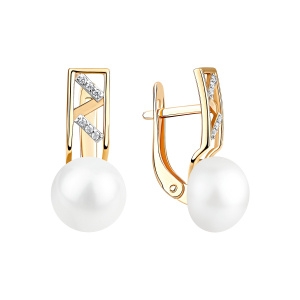 Серьги 290-1-1217Р (Au 585)