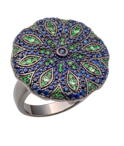 Кольцо RSR099GG-1 (Ag 925)