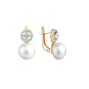 Серьги 290-1-1116Р (Au 585)