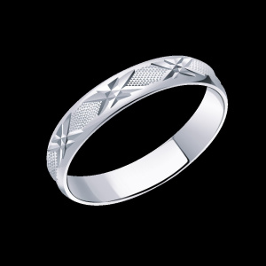 Обруч. кольцо 632-4-925 (Ag 925)