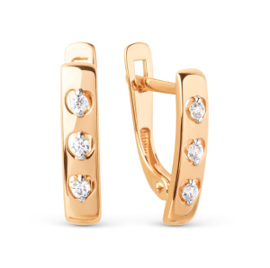 Серьги 030132-1102 (Au 585)