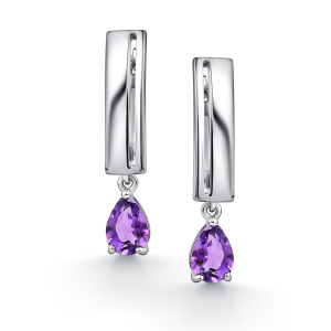 Серьги 02-4437/00АМ-00 (Ag 925)