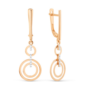 Серьги 500712-1102 (Au 585)