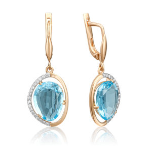 Серьги 02-3196-00-207-1110-46 (Au 585)