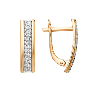 Серьги 016742-1102 (Au 585)