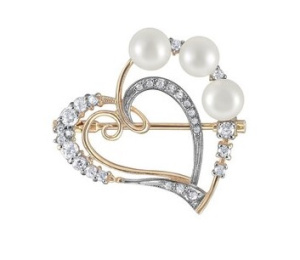 Брошь 490-1-162Р (Au 585)