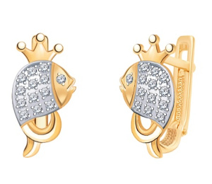 Серьги 21225 (Au 585)