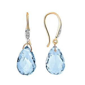 Серьги 260-1-1154Р-Т (Au 585)