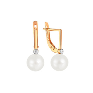 Серьги 290-1-1043Р (Au 585)