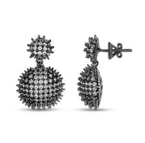 Пуссеты KRHE0002-CZ (Ag 925)