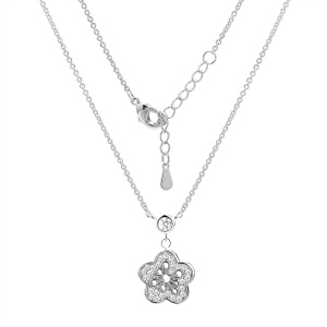 Колье CZ-N05260-X-W-X-X-W (Ag 925)