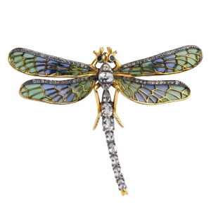 Брошь C00419_BR_BT_GR_PD_WG (Ag 925)