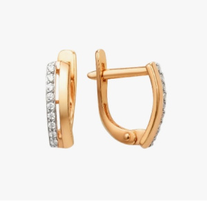 Серьги 000522-1102 (Au 585)