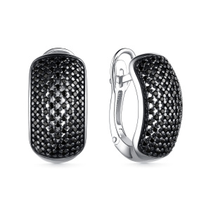 Серьги 02-3331/0КЦ1-17 (Ag 925)