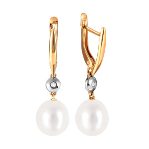 Серьги 290-1-1041Р (Au 585)