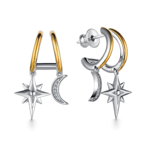 Пуссеты 02-2596/00СВ-18 (Ag 925)